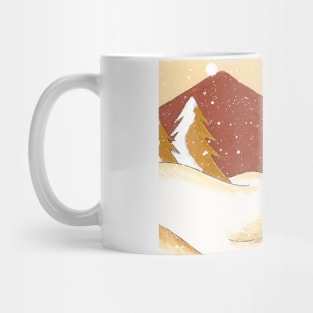 Snow by the Mountains Mug